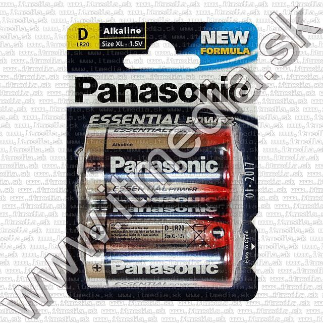 Image of Panasonic battery ALKALINE 2xD LR20 (IT8422)